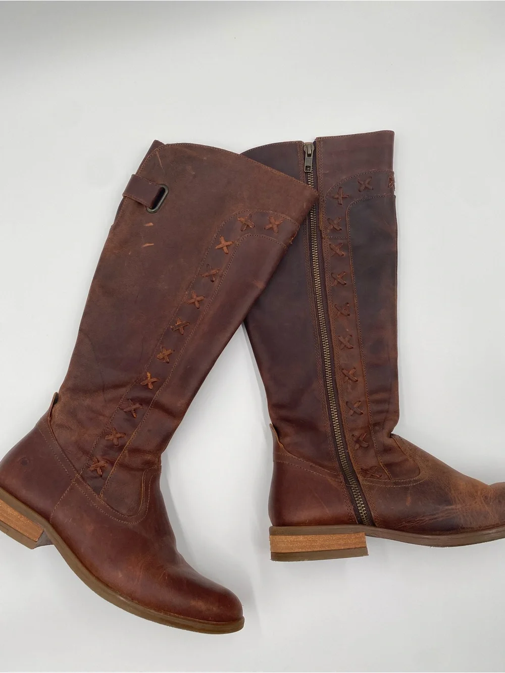 Born Albi Leather Riding Boots EUC Size 6.5
